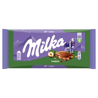 Milka Tablet Çikolata 80G Fındık (6'li Paket) ürün görseli 1