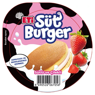 ETİ Süt Burger 35G Çilekli (8'li Paket) ürün görseli 1