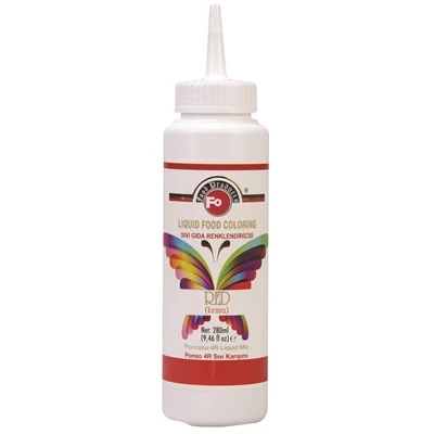 Fo Gıda Boyası 280Ml Kırmızı (5'li Paket) ürün görseli 1