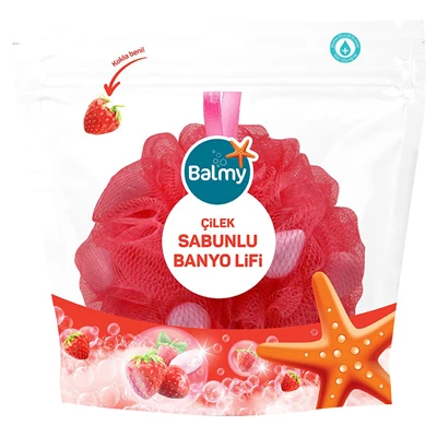 Balmy Sabunlu Banyo Lifi Çilek (7'li Paket) ürün görseli 1