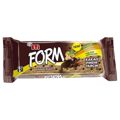 ETİ Form Bisküvi 40 G Kakao&Fındık (8'li Paket) ürün görseli 1