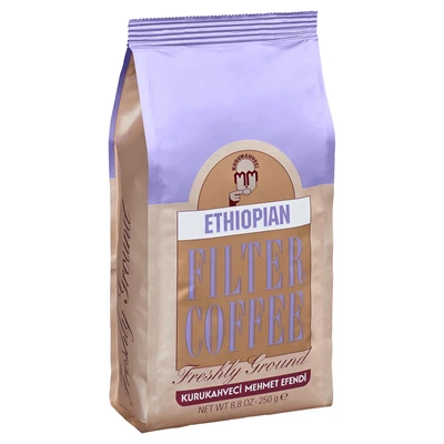 KURUKAHVECİ MEHMET EFENDİ Filtre Kahve 250 G Ethıopıa (7'li Paket) ürün görseli 1