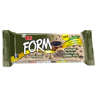 ETİ Form Bisküvi 40 G Çörekotlu (8'li Paket) ürün görseli 1