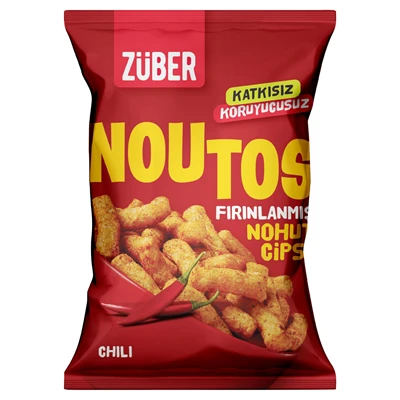 ZÜBER Noutos Nohut Cipsi 55 G Chili (7'li Paket) ürün görseli 1