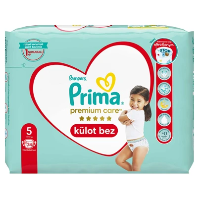 Prima Premium Care Külot Bez No5 34Lü (6'li Paket) ürün görseli 1