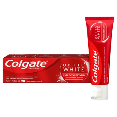 Colgate Parıldayan Beyazlık Optıc Parıldayan Diş Macunu 75 Ml (4'li Paket) ürün görseli 1