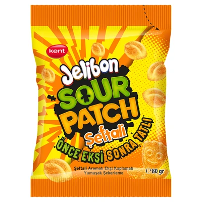 Jelibon Jelıbon Sour Patch 80 G Şeftali (8'li Paket) ürün görseli 1
