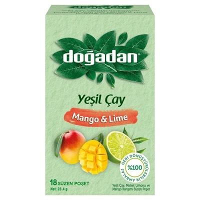 doğadan Bitki Çay 18Li Mango&Lime (4'li Paket) ürün görseli 1