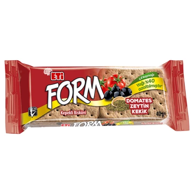 ETİ Form Bisküvi 40 G Domatesli (8'li Paket) ürün görseli 1