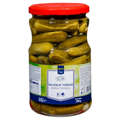METRO Chef Kornişon Turşu 670 G Hardallı (5'li Paket) ürün görseli 1