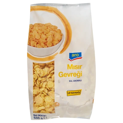 aro Mısır Gevreği 500 G Ballı (8'li Paket) ürün görseli 1