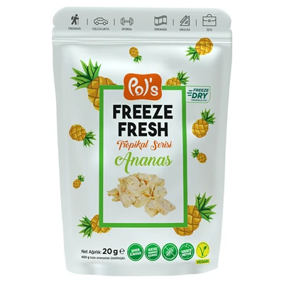 Pol'S Freeze Fresh Tropikal Seri 20 G Ananas (6'li Paket) ürün görseli 1