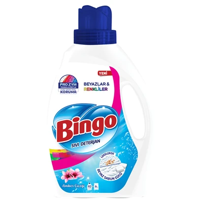 Bingo Sıvı Çamaşır Deterjanı 2,6 L Amber Kokulu (7'li Paket) ürün görseli 1