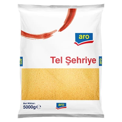 aro Makarna 5 Kg Tel Şehriye (8'li Paket) ürün görseli 1