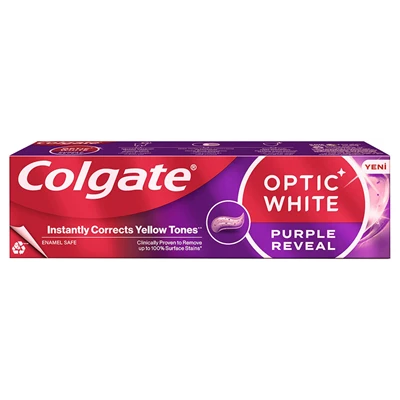 Colgate Optıc Whıte Diş Macunu 75 Ml Purple Reveal (3'li Paket) ürün görseli 1