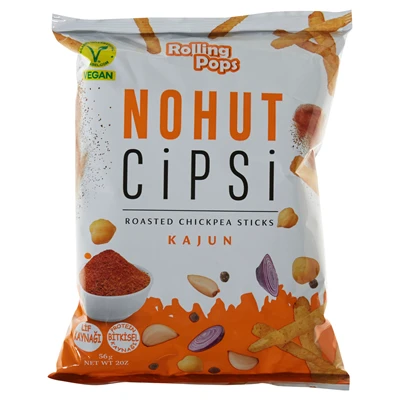 Rolling Pops Nohut Cipsi 56 G Kajun (8'li Paket) ürün görseli 1