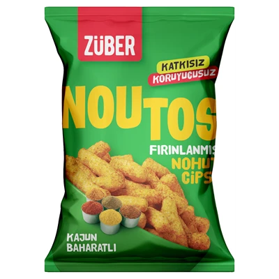 ZÜBER Noutos Nohut Cipsi 55 G Kajunlu (7'li Paket) ürün görseli 1