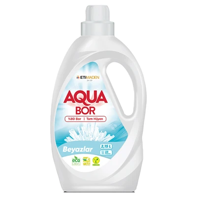 Aqua Bor Sıvı Çamaşır Deterjanı 2,15 L Doğal Temizlik (5'li Paket) ürün görseli 1