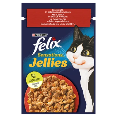 Felıx Sensatıons Yaş Kedi Maması 85 G Sığır Etli (8'li Paket) ürün görseli 1