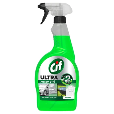 Cif Kir Ve Yağ Çözücü Ultra Anında Etki Sprey 1 L (8'li Paket) ürün görseli 1