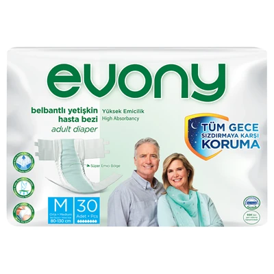 evony Yetişkin Bezi 30Lu Medium (2'li Paket) ürün görseli 1