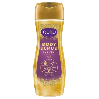 DURU Duş Jeli Body Scrub 450 Ml Gold (5'li Paket) ürün görseli 1