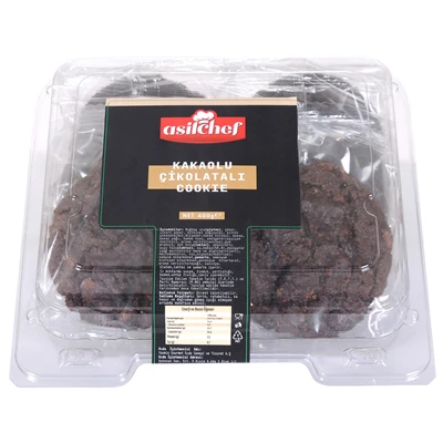 asilchef Cookıe 400 G Çikolata Parçacıklı (5'li Paket) ürün görseli 1