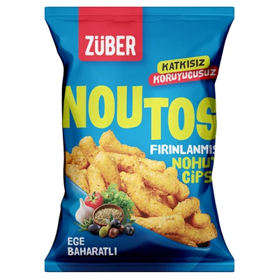 ZÜBER Noutos Nohut Cipsi 55 G Ege Baharatlı (7'li Paket) ürün görseli 1