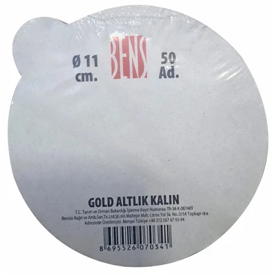 Bensüs Kalın Gold Turta Altlığı 11cm (6'li Paket) ürün görseli 1