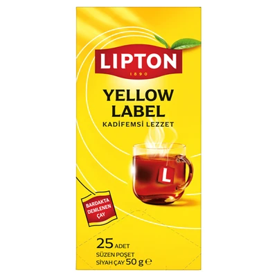 Lipton Bardak Poşet Çay 25Li 2G Bergamot (6'li Paket) ürün görseli 1