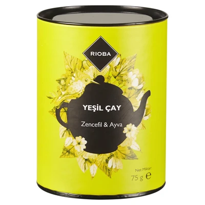 RIOBA Yeşil Çay 75 G Zencefil&Ayva (8'li Paket) ürün görseli 1