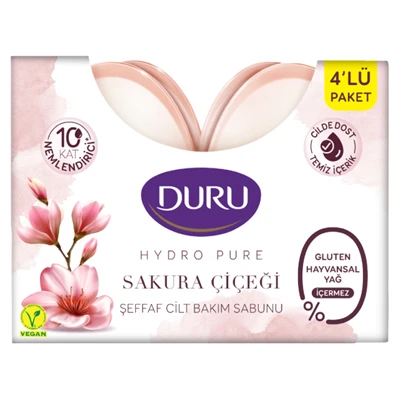 DURU Sabun Hydropure 4*135 G Sakura (5'li Paket) ürün görseli 1