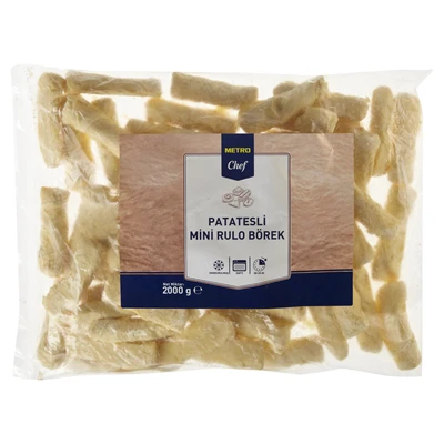 METRO Chef Mini Rulo Börek 2 Kg Patatesli (4'li Paket) ürün görseli 1