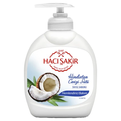 Hacı Şakir Sıvı Sabun 300 Ml Hindistan Cevizi (7'li Paket) ürün görseli 1