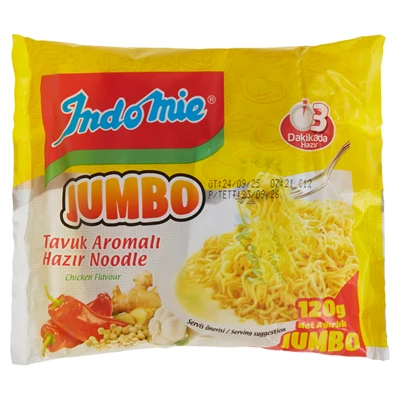 Indomie Jumbo Hazır Noodle 120 G Tavuklu (8'li Paket) ürün görseli 1