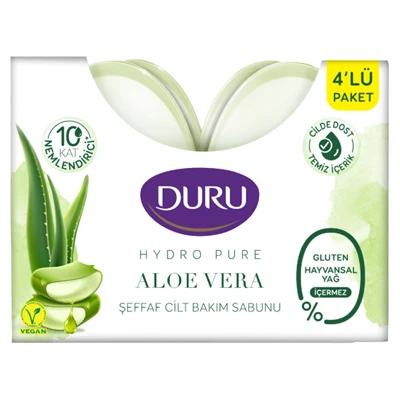 DURU Sabun Hydropure 4*135 G Aloevera (6'li Paket) ürün görseli 1
