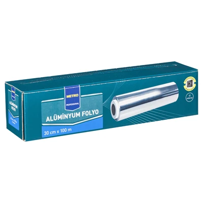METRO PROFESSIONAL Alüminyum Folyo 12mikron 30cm*100m (7'li Paket) ürün görseli 1