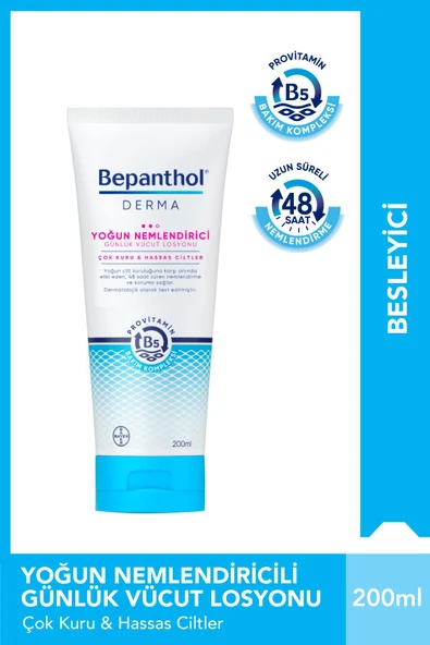 Derma Kuru ve Hassas Ciltler İçin Günlük Yoğun Nemlendirici Vücut Losyonu 200 ml ürün görseli 1