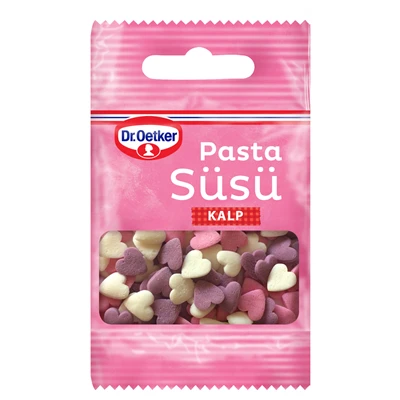 Dr. Oetker Pasta Süsü 10G Kalpler (8'li Paket) ürün görseli 1