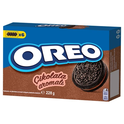 OREO Bisküvi 228 G Choco (8'li Paket) ürün görseli 1