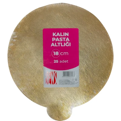 Bensüs Kalın Gold Turta Altlığı 18cm (6'li Paket) ürün görseli 1