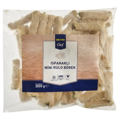 METRO Chef Mini Rulo Börek 2 Kg Ispanaklı (5'li Paket) ürün görseli 1