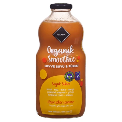 RIOBA Organik Smoothıe 946 Ml Tropic Meyveli (7'li Paket) ürün görseli 1