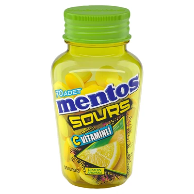 mentos Sour Şeker 49 G Limon (8'li Paket) ürün görseli 1