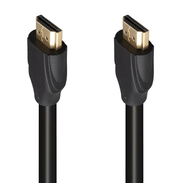 Fully G-507AS 1.5 Metre Düz Siyah Gold Uçlu HDMI Kablo ürün görseli 1