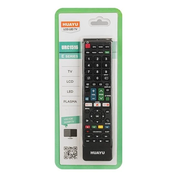 Huayu URC1516 Sharp Universal Lcd-Led Tv Kumanda ürün görseli 1