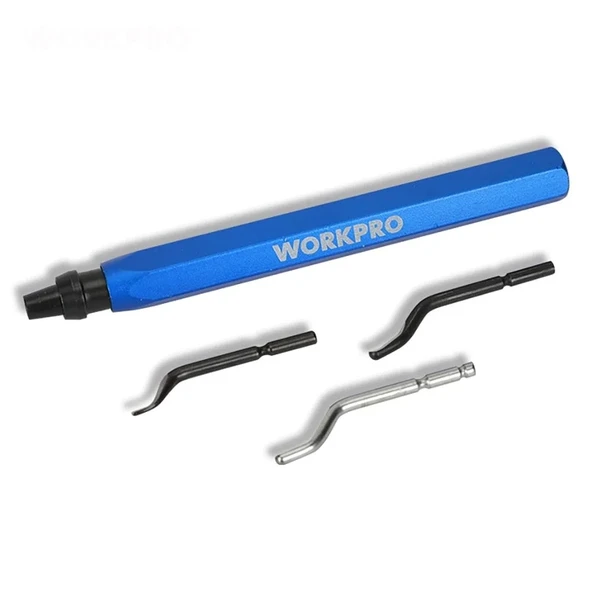 WORKPRO WP309010 Profesyonel Çapak Temizleme Kalemi + 3 Parça Bıçak ürün görseli 1