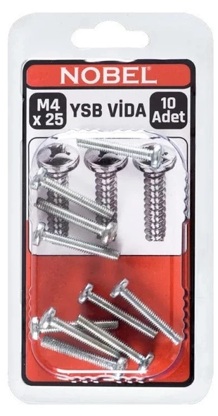 FIX YSB VİDA (M4) 25 MM 10 LU ürün görseli 1