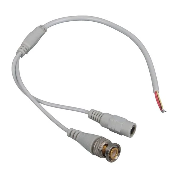 Powermaster PM-12689 Dc Dişi Jacklı 5.5*2.1 Mm Uç 30 Cm Bnc Güvenlik Kablosu ürün görseli 1
