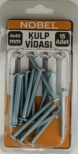FIX METRİK KULP VİDASI 4*40 MM 15 Lİ ürün görseli 1